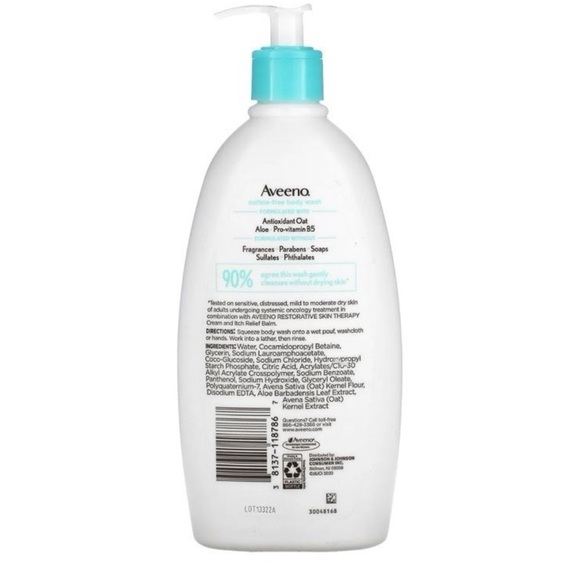 Aveeno Restorative Skin Therapy Sulfate-Free Body Wash - Picture 2 of 4